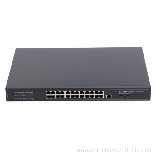 24port Layer 2 Managed PoE Switch with Sfp